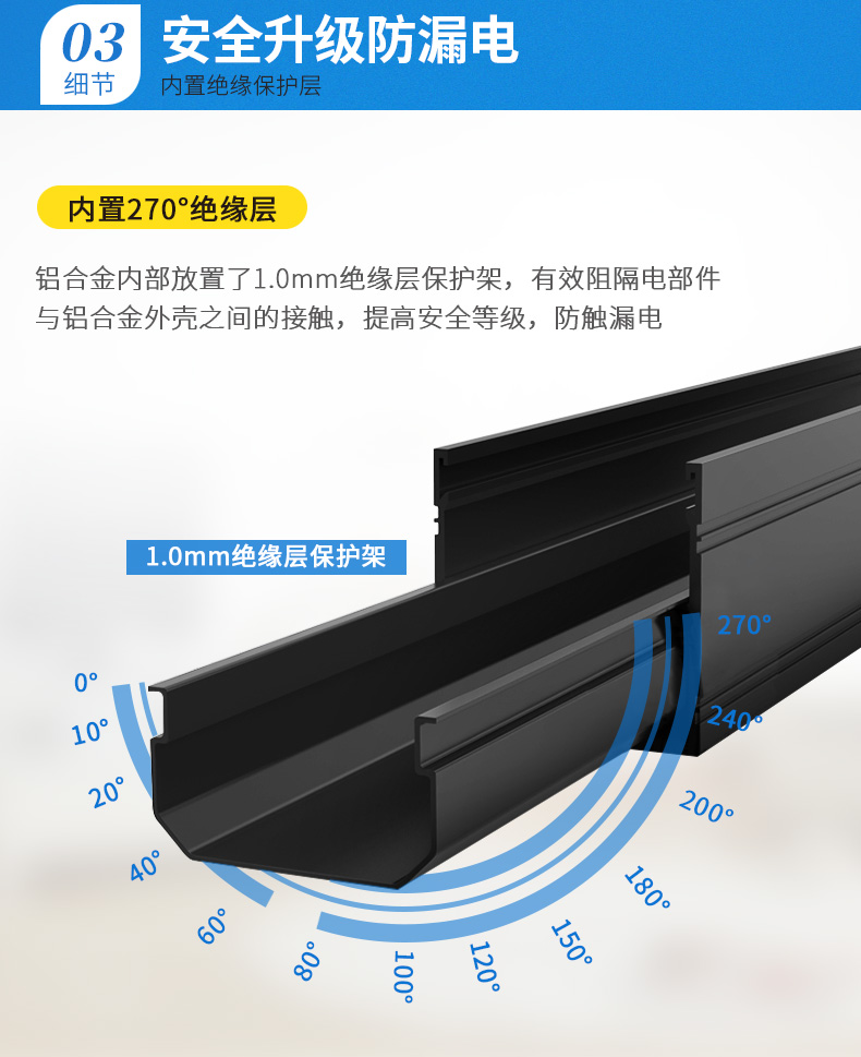 安全升級否漏電，內置絕緣保護層