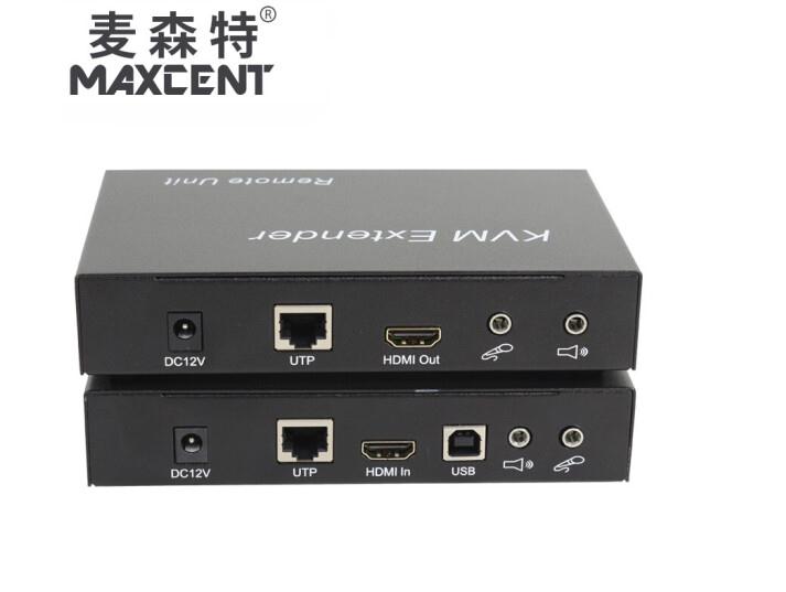 麥森特(MAXCENT)SKH-5150 KVM延長(zhǎng)器USB鍵鼠HDMI網(wǎng)線(xiàn)傳輸150米4K無(wú)壓縮 HDMI KVM延長(zhǎng)器 SKH-5150